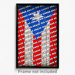 Rio Canas Abajo Puerto Rico Poster (PR City Souvenir 11x17 Town Print)