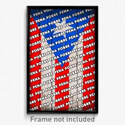 Pena Pobre Puerto Rico Poster (PR City Souvenir 11x17 Town Print)