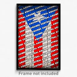 Central Aguirre Puerto Rico Poster (PR City Souvenir 11x17 Town Print)