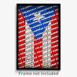 Voladoras Comunidad Puerto Rico Poster (PR City Souvenir 11x17 Town Print)