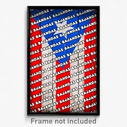 Bajandas Puerto Rico Poster (PR City Souvenir 11x17 Town Print)