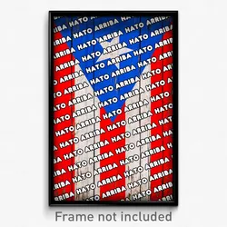 Hato Arriba Puerto Rico Poster (PR City Souvenir 11x17 Town Print)