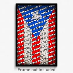 Bufalo Puerto Rico Poster (PR City Souvenir 11x17 Town Print)
