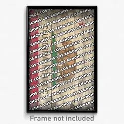 Los Ranchos California Poster (CA City Souvenir 11x17 Town Print)