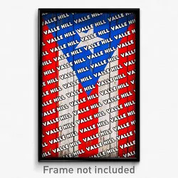 Valle Hill Puerto Rico Poster (PR City Souvenir 11x17 Town Print)