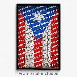 Cerrillos Hoyos Puerto Rico Poster (PR City Souvenir 11x17 Town Print)