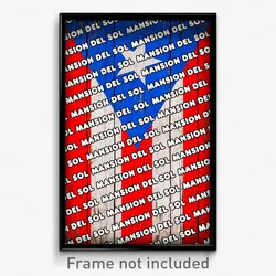 Mansion del Sol Puerto Rico Poster (PR City Souvenir 11x17 Town Print)