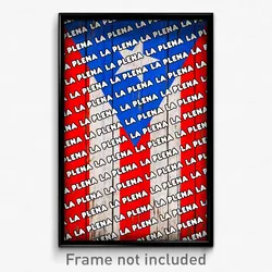 La Plena Puerto Rico Poster (PR City Souvenir 11x17 Town Print)