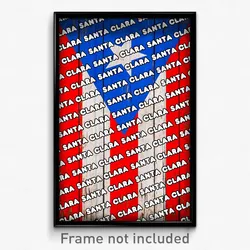 Santa Clara Puerto Rico Poster (PR City Souvenir 11x17 Town Print)