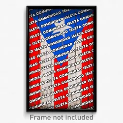 Isleta Comunidad Puerto Rico Poster (PR City Souvenir 11x17 Town Print)