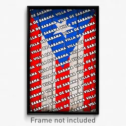 Villa de Sabana Puerto Rico Poster (PR City Souvenir 11x17 Town Print)