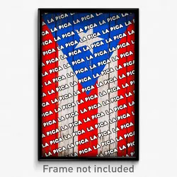 La Pica Puerto Rico Poster (PR City Souvenir 11x17 Town Print)