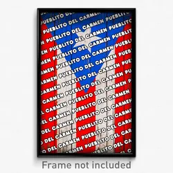 Pueblito del Carmen Puerto Rico Poster (PR City Souvenir 11x17 Town Print)