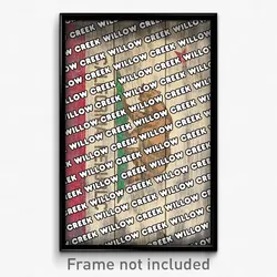 Willow Creek California Poster (CA City Souvenir 11x17 Town Print)