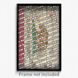 Buttonwillow California Poster (CA City Souvenir 11x17 Town Print)