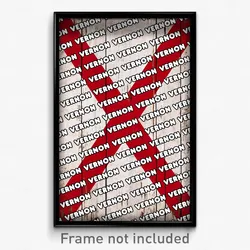 Vernon Alabama Poster (AL City Souvenir 11x17 Town Print)