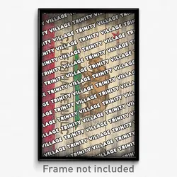 Trinity Village California Poster (CA City Souvenir 11x17 Town Print)