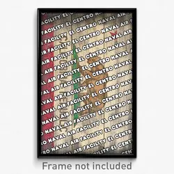 El Centro Naval Air Facility California Poster (CA City Souvenir Town Print)
