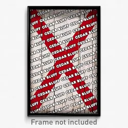 Cedar Bluff Alabama Poster (AL City Souvenir 11x17 Town Print)