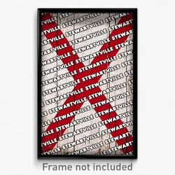 Stewartville Alabama Poster (AL City Souvenir 11x17 Town Print)