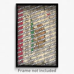 Allensworth California Poster (CA City Souvenir 11x17 Town Print)