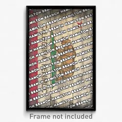 Hamilton Branch California Poster (CA City Souvenir 11x17 Town Print)
