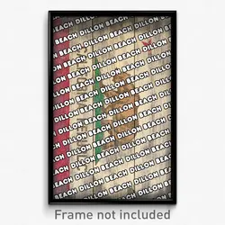Dillon Beach California Poster (CA City Souvenir 11x17 Town Print)