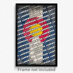 Lakewood Colorado Poster (CO City Souvenir 11x17 Town Print)