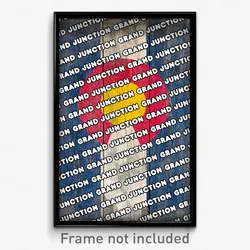 Grand Junction Colorado Poster (CO City Souvenir 11x17 Town Print)