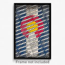 Longmont Colorado Poster (CO City Souvenir 11x17 Town Print)
