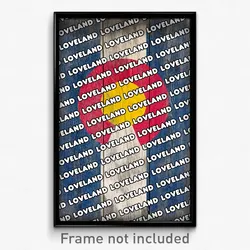 Loveland Colorado Poster (CO City Souvenir 11x17 Town Print)