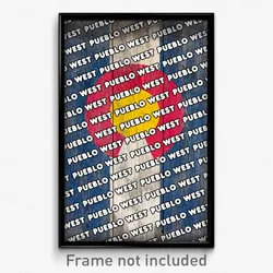 Pueblo West Colorado Poster (CO City Souvenir 11x17 Town Print)
