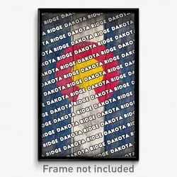 Dakota Ridge Colorado Poster (CO City Souvenir 11x17 Town Print)