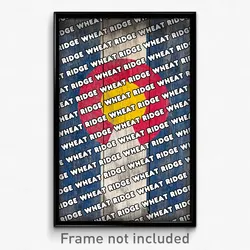 Wheat Ridge Colorado Poster (CO City Souvenir 11x17 Town Print)