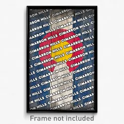 Cimarron Hills Colorado Poster (CO City Souvenir 11x17 Town Print)