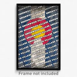 Greenwood Village Colorado Poster (CO City Souvenir 11x17 Town Print)