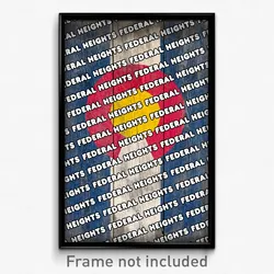 Federal Heights Colorado Poster (CO City Souvenir 11x17 Town Print)