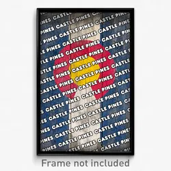Castle Pines Colorado Poster (CO City Souvenir 11x17 Town Print)