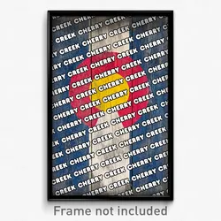 Cherry Creek Colorado Poster (CO City Souvenir 11x17 Town Print)