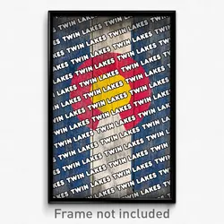Twin Lakes Colorado Poster (CO City Souvenir 11x17 Town Print)