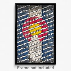Gunnison Colorado Poster (CO City Souvenir 11x17 Town Print)
