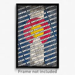 Breckenridge Colorado Poster (CO City Souvenir 11x17 Town Print)