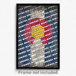 Manitou Springs Colorado Poster (CO City Souvenir 11x17 Town Print)