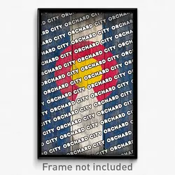 Orchard City Colorado Poster (CO City Souvenir 11x17 Town Print)