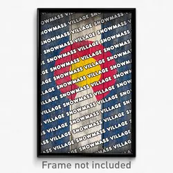 Snowmass Village Colorado Poster (CO City Souvenir 11x17 Town Print)