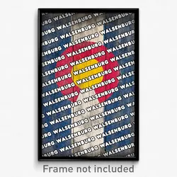 Walsenburg Colorado Poster (CO City Souvenir 11x17 Town Print)