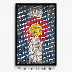 Colorado City Colorado Poster (CO City Souvenir 11x17 Town Print)