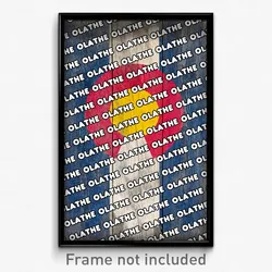Olathe Colorado Poster (CO City Souvenir 11x17 Town Print)