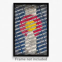 Crested Butte Colorado Poster (CO City Souvenir 11x17 Town Print)