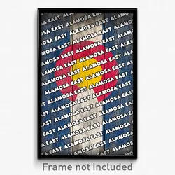 Alamosa East Colorado Poster (CO City Souvenir 11x17 Town Print)